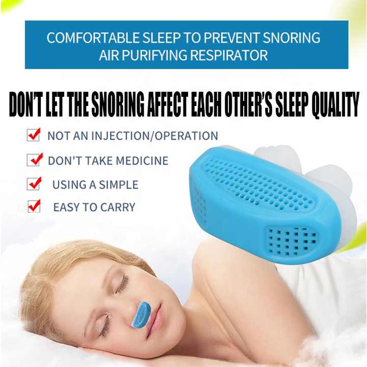 2 en 1 Clip Antironquido y Purificador de Aire Stop Snore