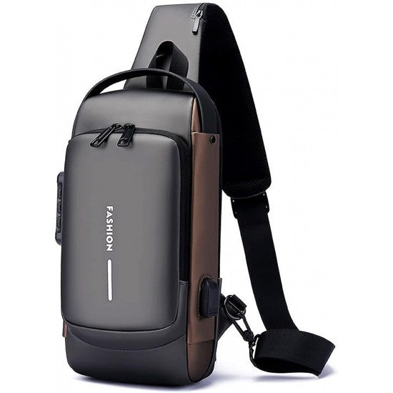 Mini Bandolera Impermeable Antirrobo con USB